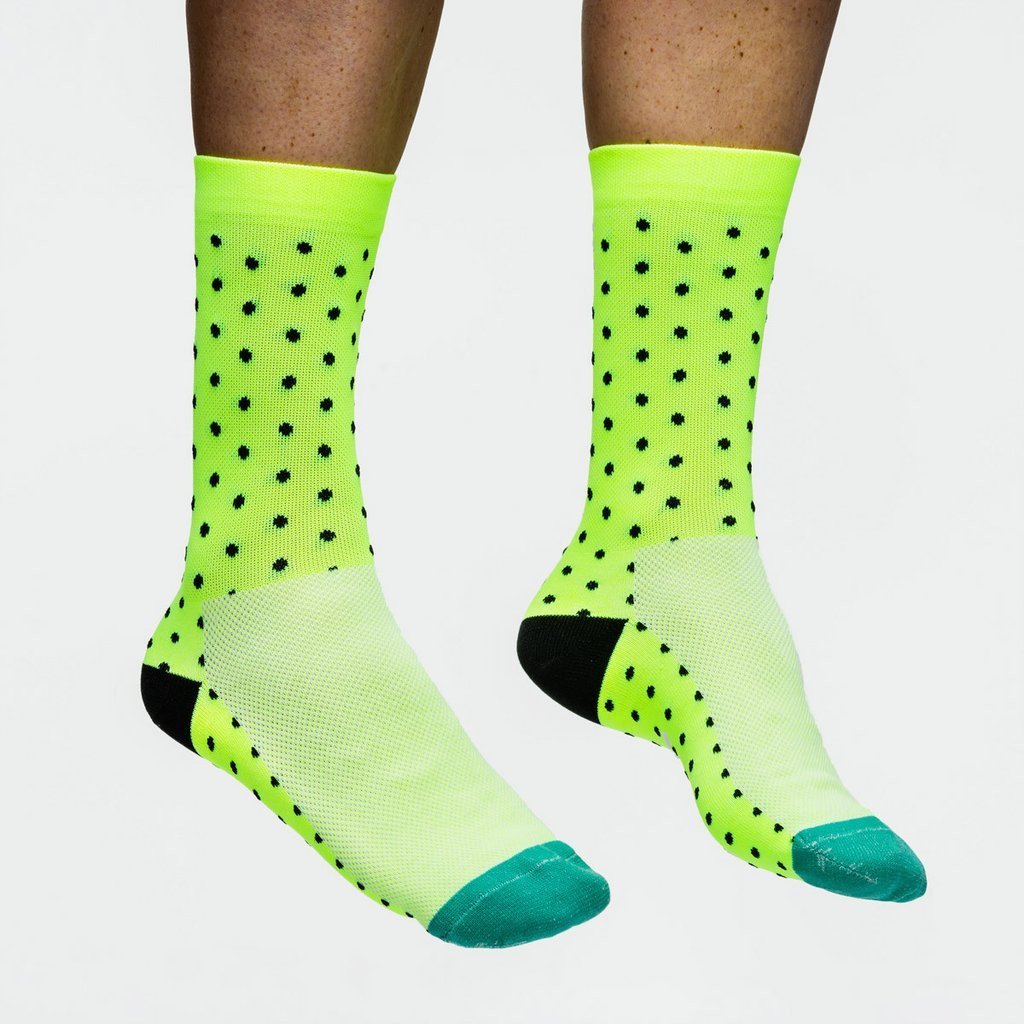 MAAP Dot Socks - Neon Yellow | Cycling Socks | The Odd Spoke