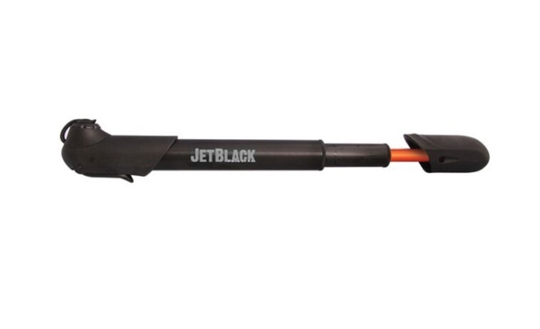 Jet black bike pump outlet