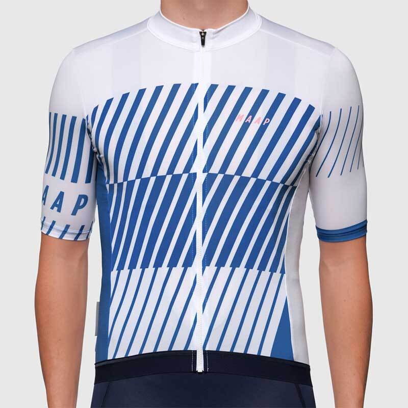 Maap Blitz Pro Hex Jersey Mens - White | Race Fit Cycling Jersey | The