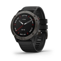 Garmin Fenix 6X Sapphire - 51mm Carbon Gray DLC with Black Band