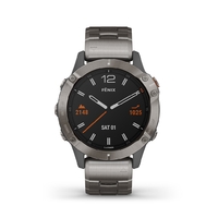 Garmin Fenix 6 Sapphire Titanium with Vented Titanium Bracelet 47mm Smart Watch
