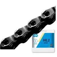 KMC HLA Wide Single Speed Chain Black - 100 Links w Connect Pin