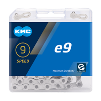 KMC E9 - 136 Link Extra Long 9 Speed E-Bike Chain - Silver