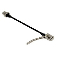 Front Quick Release Skewer (128mm) - Steel/Silver