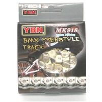 YBN BMX MK918N Single Speed Half Link Chain [Size: 1/2" x 3/32"] [Colour: Gold]