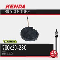 Kenda Bicycle Tube 700 x 20-28C (27x1" - 1-1/4") Presta Valve 80mm
