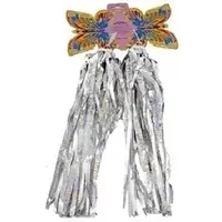 Bicycle Grip Streamers - Laser/Silver