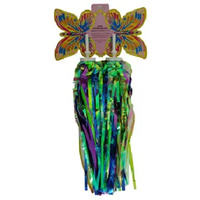 Bicycle Grip Streamers [Colour: Laser Finish/Green Purple Blue]