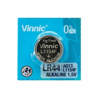 Vinnic LR44 (L1154F) 1.5V Alkaline Coin Cell Battery
