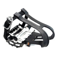 VP Pedals MTB Alloy Body & Cage with Toe Clip & Straps