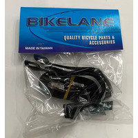Bikelane Plastic Toe Clip/Strap For Racing Pedal - Medium (Sold In Pairs)