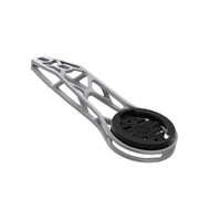 Syncros 3D iC Inspir3d SL Front Computer Mount - Raw Alloy (For New Syncros Integrated Cockpit w Computer Flat Mount)