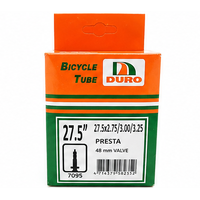 Duro 27.5” / 650B MTB Inner Tube – 2.75–3.25” Presta 48mm Valve