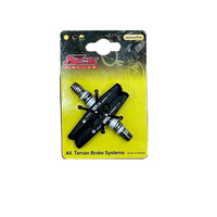 SCS Deluxe V Brake Pads Rubber Compound w Ceramic Fibre [Size: 70mm] (Sold in Pairs)