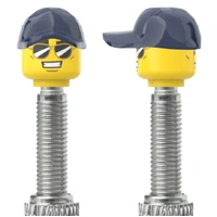 Lego Style Brick Valve Caps to suit Presta Valve - Sunglasses Blue Cap