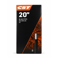 CST 20" Inner Bicycle Tube (20x3.50-4.00) Schrader Valve