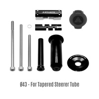 Granite Design Stash Multi Tool Kit Inside Steerer - (Tapered 1 1/8-1 1/2) w/ 42mm Cap - Black