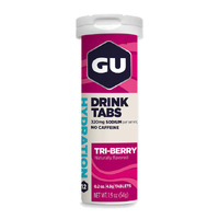 Gu Hydration Mix Tri-Berry Electrolyte Tablets (Tube of 12 Tabs) - No Caffeine
