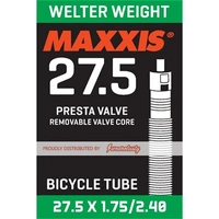 Maxxis Welter Weight 27.5 x 1.75-2.40 48mm Presta Valve Inner Bicycle Tube w Removable Valve Core