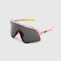 100% S3 MAAP Soft Tact Pink - Smoke Lens Sunglasses