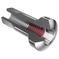 DT Swiss Pro Lock Brass Hidden Internal Nipple 2.0 x 12mm Silver - Each