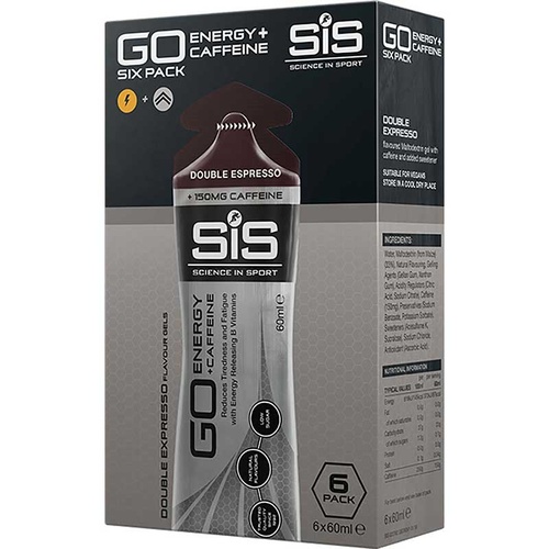 Science In Sport GO Energy Gel+ Caffeine (6 x 60ml Pack)