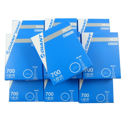 10X Giant 700 x 20-25c Presta Valve 48mm Tubes