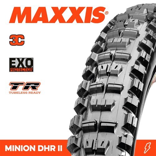 Maxxis Minion DHR II 3C MaxxTerra EXO TR Fold 29 x 2.40 Tyre
